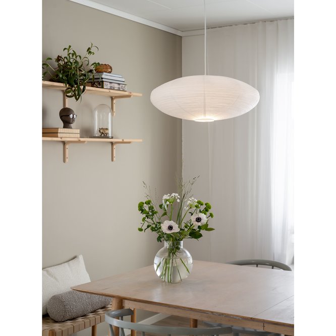 Biała papierowa lampa wisząca PR Home Yuni